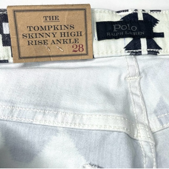 Polo Ralph Lauren Tompkins Skinny Aztec Navajo Print Jeans Sz 28 - Picture 5 of 12
